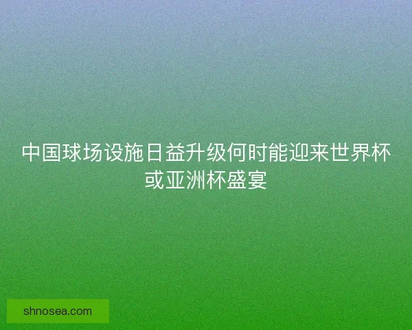 中国球场设施日益升级何时能迎来世界杯或亚洲杯盛宴 中国球场设施日益升级何时能迎来世界杯或亚洲杯盛宴